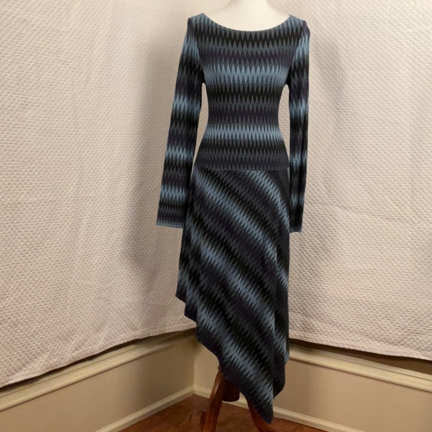 Bcbg Sassy Yet Classy Asymmetrical Midi Dress In Perfect Condition. Medium